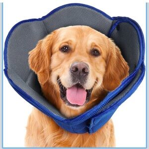 💙 AuraPaw Soft Recovery Cone – Size S – Adjustable, Breathable, Gentle for Pets